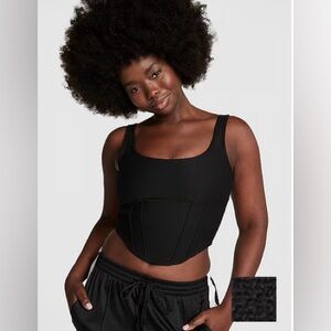NWT PINK The Cinched Pique Corset Top